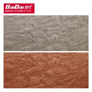 Curved Slate Outdoor Waterproof Flexible Wall